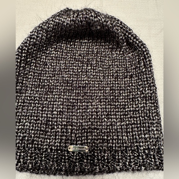 Steve Madden black and silver beanie OS - Picture 1 of 3